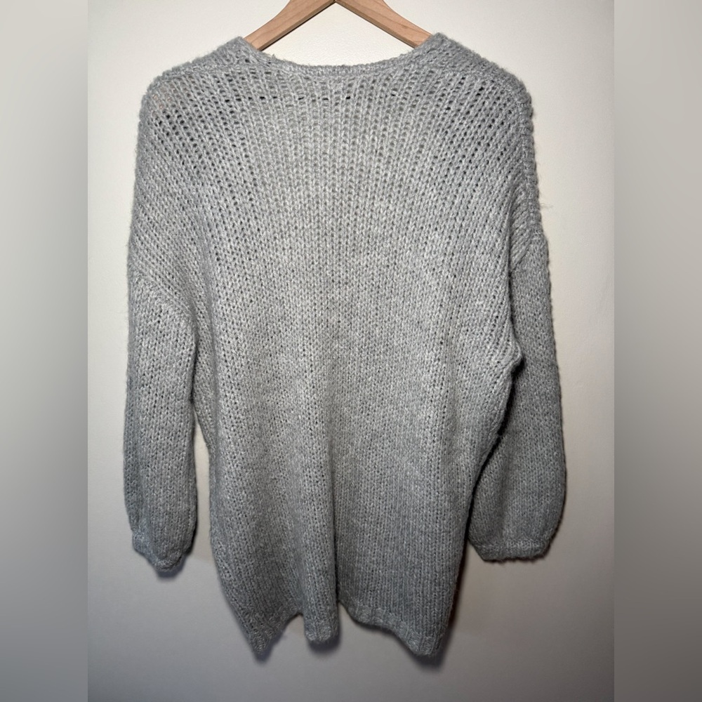 Aerie soft cozy open front long cardigan oversized knit sweater XS chunky casual - Picture 7 of 8